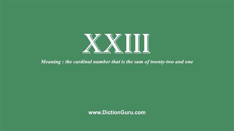XXVIII - the cardinal number that is the su