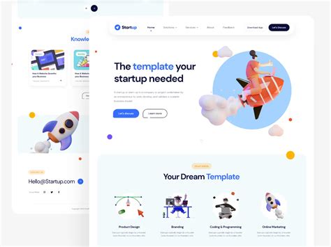 XD Landing Page Template Free UI Freebies