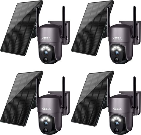 Xega 4 Pack Security Camera Wireless Outdoor, 2K PTZ Camera WiFi ... - balustradellc