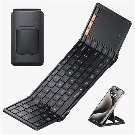 XK01 TP Foldable Bluetooth Keyboard with Touchpad - balustradellc