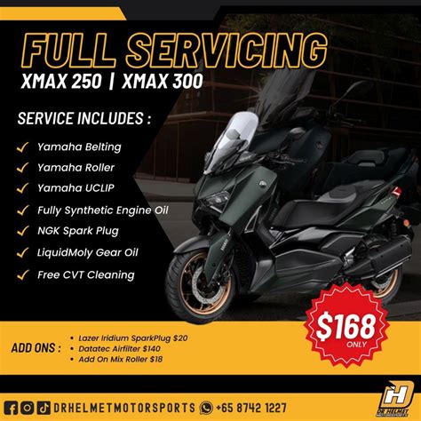 Xmax 250/300 Full Servicing, Motorcycles, Motorcycle ... - Carousell - balustradellc