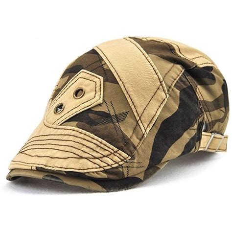 XRDSS Unisex Flat Cap Camouflage Ivy Irish Cabbie Hat Newsboy Driving ...