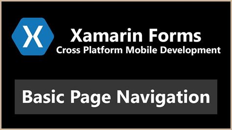 Xamarin forms navigation page example. forms.  The Methods PushAsync &ndash; Pushes a&hell...