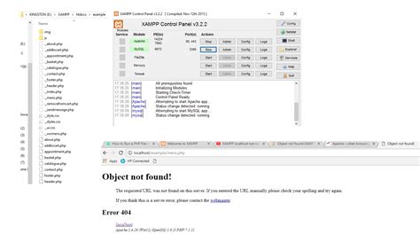 Xampp htaccess object not found. php" it says "Object not found" or p...