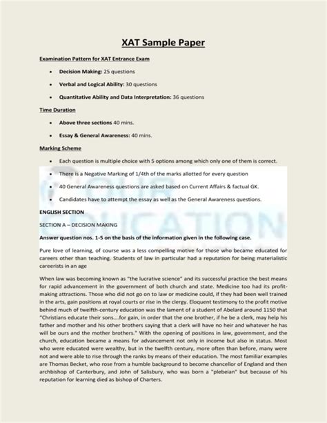 Xat Paper Format
