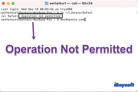 Xattr operation not permitted.  1 day ago · Unable to run command in Mac Terminal wit...