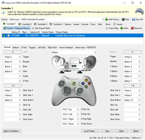 Xbox 360 controller emulator.  Read the readme and manual before use. .  You can customize y...