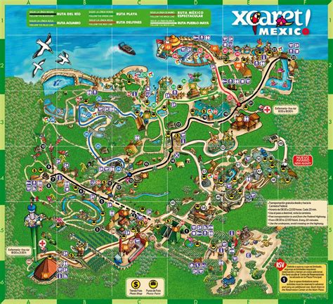 Xcaret park map. FEEL CLOSER TO HEAVEN IN A NATURAL PARK. From any point of Xel-Há All Inclusive park you can admire unparalleled landscapes of jungle, crystal clear waters, and receive the sun, but it is the Scenic Lighthouse, 131 ft (40 m) tall, the point that brings you closer to the sky, so you can admire panoramic views of nature in all its splendor. 