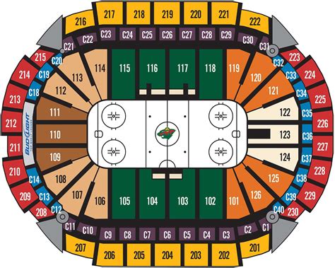 Xcel Energy Center - Interactive hockey Seating Chart. 2024