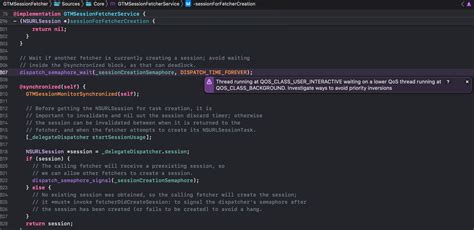 Xcode 14 beta: Thread running at QOS_CLASS_USER_INTERACTIVE …