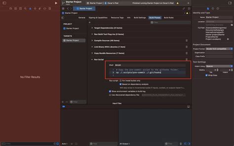 Xcode pre action run script.  Article Running custom scripts during a build Exe...
