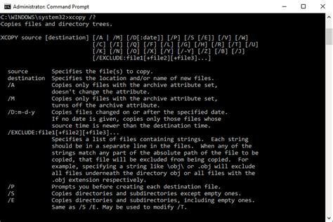 Xcopy Command Examples Options Switches And More