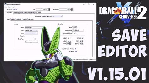 Xenoverse 2 save editor. Link to Xv2 Save Editor: https://videogamemods.com/xenoverse/mods/xenoverse-2-save-editor/Don't forget to subscribe, CLAP them cheeks on that notification, s... 