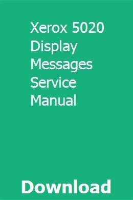 Xerox 5020 display messages service manual. - 0625 62 m j 14 mark scheme.
