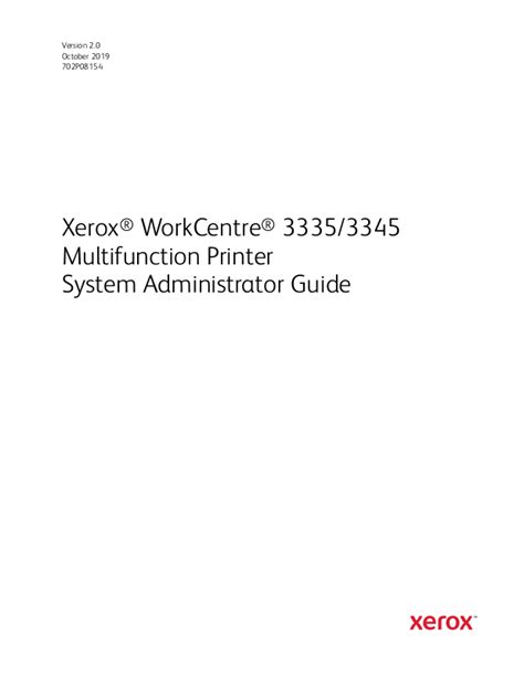 Xerox workcentre 3335 default admin login.  NOTE: Contact your System Administrato...