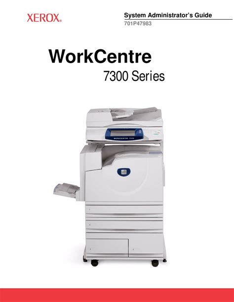 Xerox workcentre 7300 series user guide. - Manuale di servizio cat dp 30 nt.