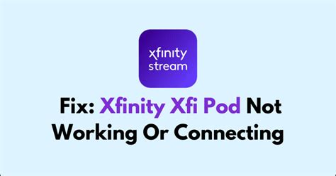 Xfi pod not connecting. Try unplugging the xFi Pod and plugging it back in. It may take a minute for the xFi Pod to connect. Check for a small light on the front of the xFi Pod when first plugged in. If no light turns on when the Pod is first plugged in, please contact us to troubleshoot. 