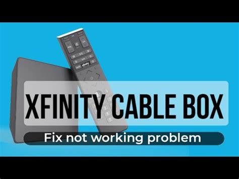 Xfinity cable box not turning on. A Comcast Motorola cable box receives and unscrambles the programming signals from cable television service. While the unit is designed for trouble-free service, the box may occasionally lock up or freeze and stop working normally. Resetting the box will usually correct the jam so programs can be enjoyed on your TV. 