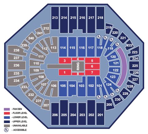 For example, Row AA in section 54 is split into two rows: row one being seats 1-4 & row 2 seats 5-8. Therefore when buying courtside seats you need to be cautious of which seat numbers you are buying. Seats sharing the same Box Number and Row Letter may actually be in 2 consecutive rows. For example, you may buy four seats, seat numbers 3-6 in .... 