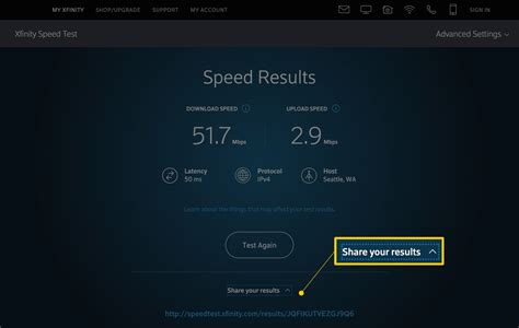 Internet speed tests, like this one or the test found at S