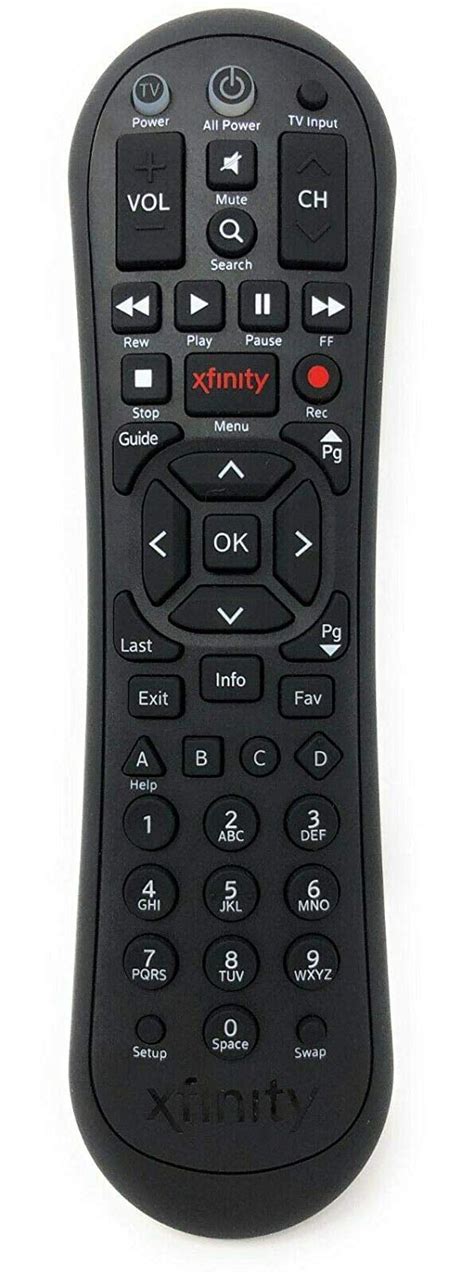 Comcast TV codes. 5 digit codes: Audio DVD VCR. 4 digit codes: TV sets Audio DVD VCR Cable Others. Five digit TV codes for Comcast Xfinity XR2, XR5, XR11, XR15, "Silver with red OK button", "Digital Transport Adapter" and other similar universal remote controls. Search for the codes supported by your remote model here..