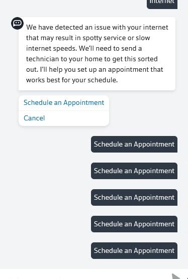 Xfinity schedule service appointment. I’ve gotten a new modem and new coax cable and nothing works. It keeps blinking orange. I scheduled an appointment for today and received a confirmation email and text, and the technician no showed. When I called Xfinity they said I never made an appointment. I told Xfinity they need to send someone today or I’m going to a new provider. 