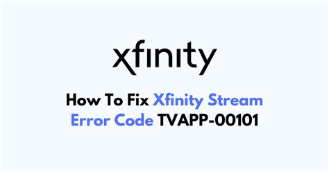 Xfinity stream error tvapp-00101. Same issue for me. Just bought another Q60 the other day. I liked the cord-free Streaming capabilities. Please lmk if there’s a fix! I’d be pretty upset if they say it’s an added feature to have 2 streaming TVs (even tho the app terms say upto 45 assigned devices and simultaneously streaming of 5 devices). 