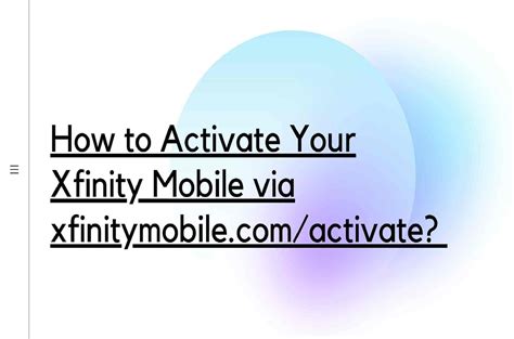 Xfinitymobile.com activate. We have a dedicated team of employees across the country working hard every day to make sure we deliver the superior experience you deserve. We are here for you. If you have a question or a concern about your service, we have numerous ways you can reach us. Please choose one that's convenient for you and connect with our team. 