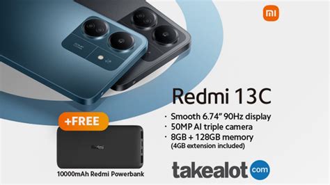 474px x 474px - Xiaomi Redmi 13C â€“ Now available on Takealot with a free power bank
