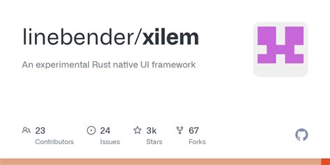 Xilem rust.  This is a prototype implementation of the Xilem architecture (through ...