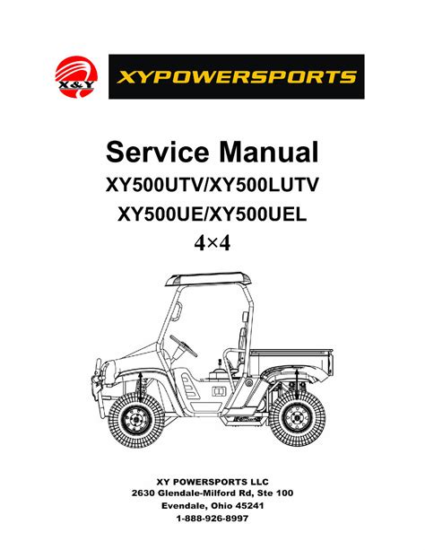 Xinyang xy powersports xy500ue xy500uel 4x4 shop manual. - Manuale di riparazione officina daihatsu charade.