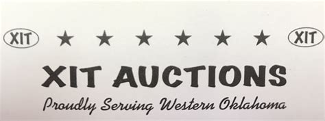  Pickup location will be at Lone Wolf, OK, Live Onsite Auction. Xit Auctions, LLC ... Xit Auctions, LLC (580) 393-4440 Catalog Terms of sale. Search Catalog : ... . 