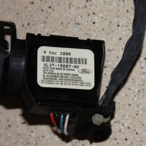 Review (MPN # XL3T-15607-AD for sale) FORD Transceiver Pats 60 Day Warranty compatible with F150 1998–2001. Free shipping first class mail us. Free shipping first class mail us Ford F150 pats anti-theft transceiver xl3t ad in very good condition. 60 day warranty. specifications anthefdev: brand: Ford; mpn: Xl3t-15607-ad; part type ...