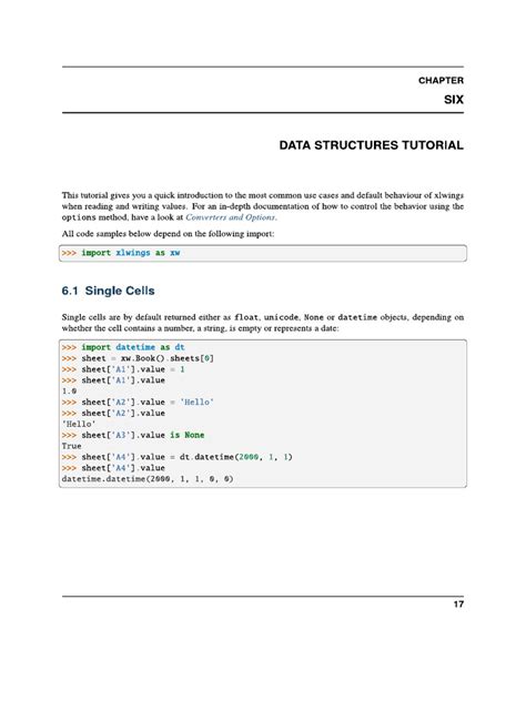 Xlwings tutorial pdf. html To close a file myBook.  To set index=False for both ...