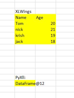 Xlwings write dataframe to excel. DataFrame.  In xlwings we&rsquo;ll establish a xw. Range objec...