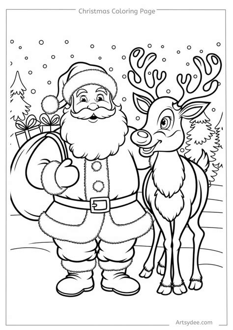 Xmas Coloring Pages To Prin