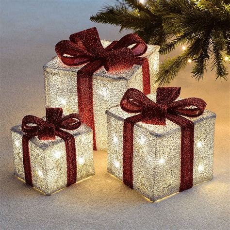 Xmas Light Up Gift Boxes