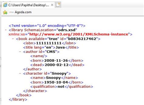 Xml boolean attribute example.  However, the "only text" restri...