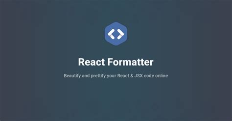 Xml formatter react.  Jun 24, 2020 · React is a popular JavaScript li...