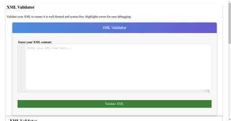 Xml schema viewer.  The validator checks for well formedness first, meaning that...