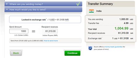 Xoom rate to india. The total cost also depends on the exchange rate. Xoom money transfers have certain markups in place, so expect the rate to be above the mid-market one. On top of that, note that there’s also a difference between sending money at agent locations and online. ... a credit or debit card would incur a $3.99 fee to send money to Mexico with … 