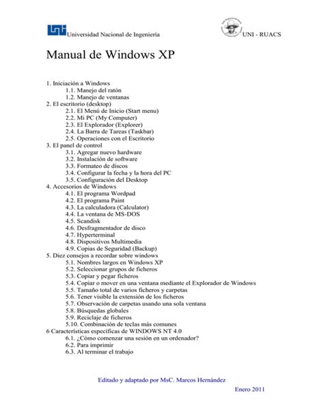 Xp Windows Microsoft Manual