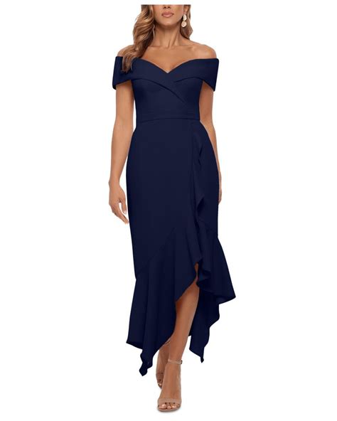 Xscape off the shoulder dress. Things To Know About Xscape off the shoulder dress. 