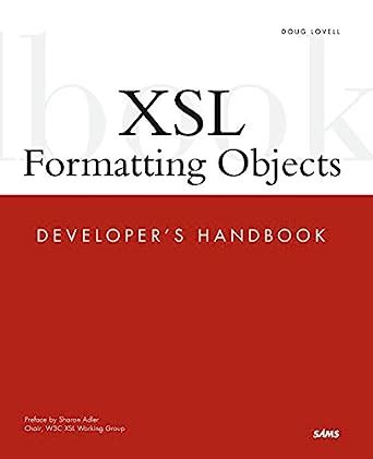 Xsl formatting objects developer s handbook. - Primeras jornadas nacionales sobre comercialización agropecuaria..