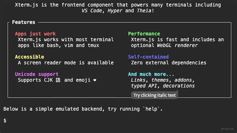 Xterm js documentation.  Thus, the title will always remain the same (as set ...