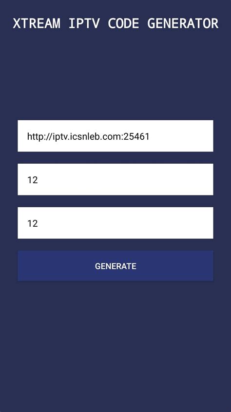 Xtream code generator apk. 0) APK for Android.  The last update was on August 8, Generate dynami...