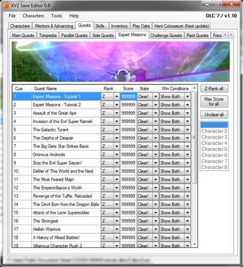 Xv2 save editor. Updated Save editor for Xenoverse 2. Is there any new save editor that works with the new version of xenoverse 2. I'm playing on PC. It works completely fine.Its not working for you because u have duplicate save file in c drive. these files have your character name once you open in save editor but it's not real one if changes not saving if you ... 