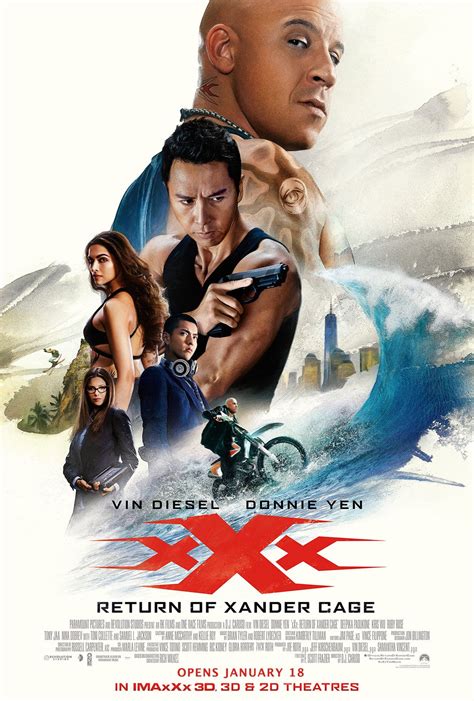 ACTION 2017 PG-13 1H 46M. TRY IT FREE. Trailer. When a group of lethal mercenaries steal a hi-tech weapon that poses a global threat, the world needs superspy Xander Cage. Recruited back into action, Xander leads a team of death-defying adrenaline junkies on a mission to save the world. Vin Diesel returns in the most x-treme, x-plosive and x ...