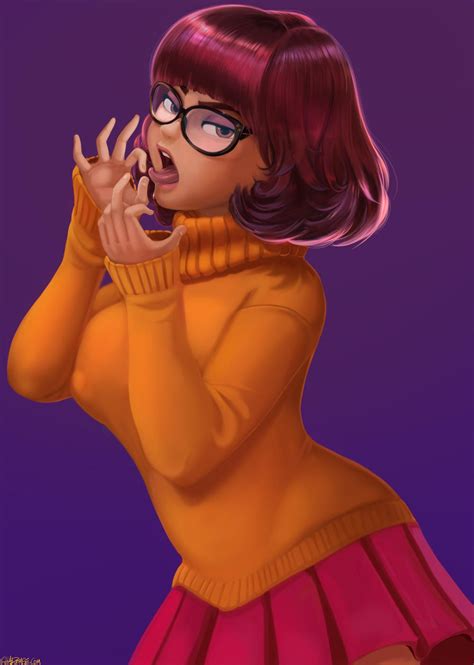 She always wears thick-framed square glasses and has green eyes [2]. . Xxxvelma