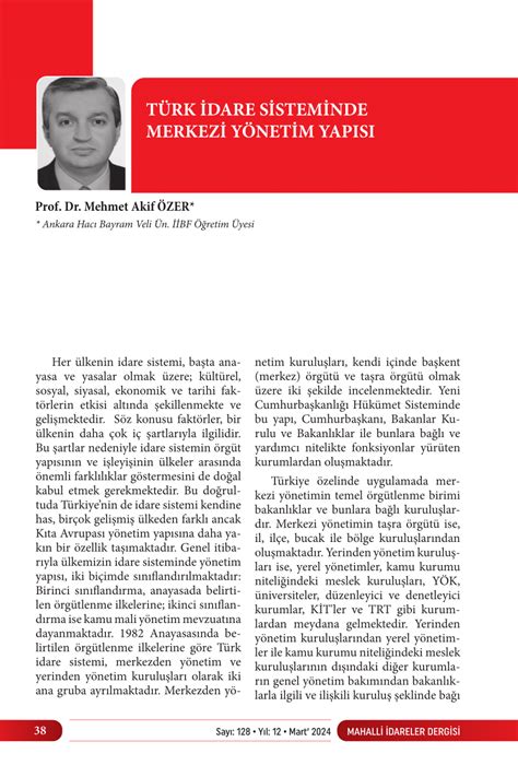 YÖNETİM VE İDARE ALANI.